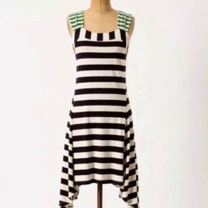 HWR Anthropologie Striped Sleeveless Knit Handkerchief Hem Dress📍FIRM📍
